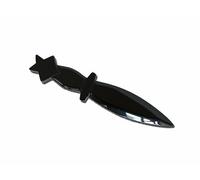 vuagmiv Pentagram Obsidian Athame, Black Altar Decor for Wicca Supplies and Tools