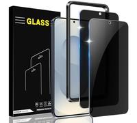 Vuciya Pack of 2 Privacy Full Privacy Screen Protectors for Samsung Galaxy S25+/S25 Plus / Galaxy S24+/S24 Plus Screen Protector, with Frame Installation Aid, 9H Anti-Spy Screen Protector Tempered