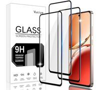 Vuciya Pack of 3 Screen Protectors Compatible with Oppo Reno 12 F/12 FS/Reno 13 F/13 FS Tempered Glass, 9H Hardness Protective Film, Anti-Scratch, Anti-Bubble, HD Clear Film, for Oppo Reno12 F