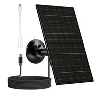 VUEBEE 7W Solar Panel for Eufycam, USB-C to Micro USB Adapter | 5V output, IP66 waterproof, 360° adjustable mount, 9.8ft cable
