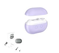 Vueeze Easyclip Light Nail Clipper, Multi-Functional Smart Electric Nail Clipper, Cut & Polish Nails 2-in-1, with Storage & Light, for Seniors Thick Toenails, Rechargeable (Purple)