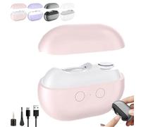 Vueeze Easyclip Smart Nail Clipper, Glosrity/Pubyfun Easy Clip 3-in-1 Multi-Functional Smart Nail Clipper, LED Light, Nail Trimmer, Total Nail Care (Pink)