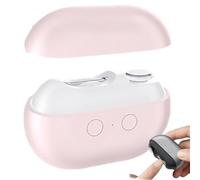 Vueeze Easyclip Smart Nail Clipper, Glosrity/Pubyfun Easy Clip 3-in-1 Multi-Functional Smart Nail Clipper, LED Light, USB Rechargeable Nail Trimmer for Seniors Adults (Black, One Size) (Pink)