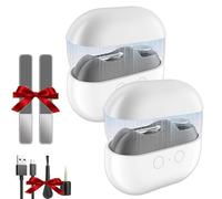Vueeze/Pubyfun/Shirem/Fanyil/Glosrity Easyclip Smart Nail Clipper, Graddi/Solymody/Gowebs/Goredny/Vianys Easy Clip Smart Nail Clipper, with LED Light, Nail Scraps Storage and Polishing(2pcs White)