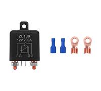Vueqkueg Automotive Relay 12V 200A NO for Vehicle Electrical Systems Common | Max switching current 500A with 15 ms operate and 10 ms release times, supports heavy loads without chatter and vibrations.