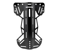 Vueqkueg Backplate Scuba Diving Aluminum Back Plate | - aluminum with sealed edges helps the back plate endure saltwater exposure for longer on long trips.