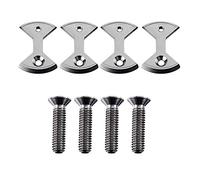 Vueqkueg Cleats Titanium Pedal Plate 9/16 Spindle 4 Bolts 4 Cleats Kit Pro | Includes spare hardware and four cleats plus four bolts to you have everything for on the bike replacement.