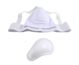 Vueqkueg Groin Protector Cup Education-Focused Guard for Practical Training | Education-focused groin guard polyester-cotton material and elasticated fit for practical training.