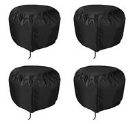 Vueqkueg Vent Cover for Roof Turbine 20Inch x 20Inch Black Polyester HD | Bottom drawcord enables easy, secure installation and prevents cover from being blown away by wind.