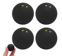 Vuggdt 4 Squash Balls | Competition Squash Ball 38mm | Squash Balls Double Yellow Dot | High Bounce Training Squash Ball | Squash Racket Balls For Slow Speed/Training