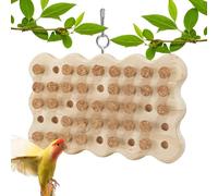Vuggdt Bird Cork Wood Toys,Wooden Biting Training Bird Toy - Natural Parrot Chewing Toys Parakeet Cork Cage Accessories Beak Grinding for Parrots Cockatoos African Grey Cockatiels Conure Eclectus