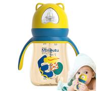 Vuggdt Breast Feeding Bottles New Born | Cartoon New Born Bottles | Wide-Neck Soft Nipple Bottle, 300ml Easy to Clean Anti-Colic Bottle for Breastfeeding Babies