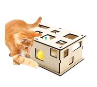 Vuggdt Cat Puzzle Box - Detachable Multi- Peek And Toy Box | Interactive Enrichment, Scratching Board, Boredom Relief, Stimulates Indoor Cats Exploring Desire
