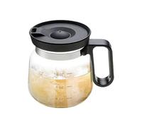 Vuggdt Coffee Pot Cup, Glass Mug Dishwasher Safe 16 oz with Handle & Lid, Heat-Resistant Portable Bottle for Desk Car Tea Outdoor