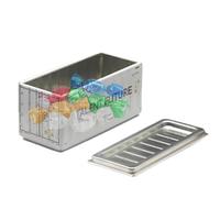 Vuggdt Crayon Box - Creative and Stylish Pencil Box Small Storage Box - Metal Box with Lids, Multi-Purpose Compact Container for Food, School Supplies, Toys, Tools, Desktop Organizer