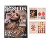 Vuggdt Eyeshadow Palette,30-Colors Long Lasting Concealer - Highlighter Blush Contouring Beauty Book - for Cheeks Face Daily Travel Holiday Birthday Work Wedding Events Women Brides
