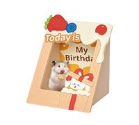 Vuggdt Gerbil House - Ferret Hiding Wooden Cages - Cozy Picture Frame Hamster House for Hedgehog Guinea Pigs Ferret Boredom Relief Exercise foraging