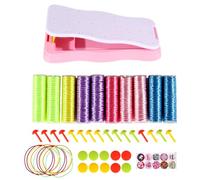 Vuggdt Hand Rope Braider Kit, Friendship Bracelet Maker Kit, Diarypiece Bracelets DI-Y Crafts Braiding Set, Girls Bracelet Making Set, Hand Rope Braider, Creative Bracelets Braiding Toy for Kids