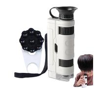 Vuggdt Handheld Microscope,100X Magnification - Microscope for Coin,Educational Science Toy for Kids Outdoor Exploration Nature Study Classroom Projects Coin Plant Birthday Christmas