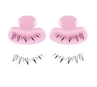 Vuggdt Lower Eyelash Stamp | Portable Silicone Eyelash Stamp Makeup Tool,Comfortable Handle Portable Eyelash Makeup Device for Home, Travel, Business Trip, Beauty Salon