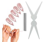 Vuggdt Nail Polish Magnet Tool | Double-Ended Professional Manicure Tools,French Tip Nail Polish Magnet - for Beginners Women Girls Daily Dating Commuting Home Travel Salon Studio Party