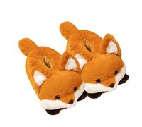 Vuggdt Panda Plush Slippers | Funny Animal Fuzzy Slippers For Women | Red Panda Fox Winter Warm Home Slippers | Slip On Plush Comfy Slippers For Indoor Outdoor