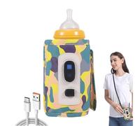 Vuggdt Portable Feeding Bottle Warmer | Digital USB Bottle Warmer Milk Warmer - 5 Gear Temperature Heat Keeper Adjustable Bottle Bag for Kids & Milk Bottle