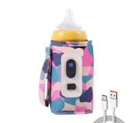 Vuggdt Portable Feeding Bottle Warmer | Portable Digital Bottle Warmer USB Milk Warmer - 5 Gear Temperature Bottle Bag Adjustable Heat Keeper Feeding for Travel