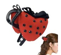 Vuggdt Strawberry Hair Claw Clip | Fruit Shape Jaw Clips | Large Claw Clips, Hair Barrettes for Thin Hair Long Hair Hair Accessories for Women Girls