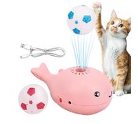 Vuggdt Whale Floating Ball Toy | Blowing Ball Cat Teaser,Pet Supplies, Built-in Fan, Interactive Boredom Buster for Indoor Play