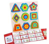 Vuggdt Wooden Shape Puzzles - Toddler Puzzles,Block Activities Games for Learning Development Education Kindergartens Preschool Boys Girls Baby