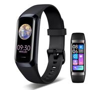 VUHIGIB Fitness Tracker, 24/7 Heart Rate Blood Oxygen Blood Pressure Body Temp Monitor Sleep Calorie Tracker with 1.1" AMOLED Touch Color Screen Pedometer Smart Watch Waterproof for Women Men