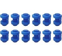 VUIKLCty 12pcs Trampoline Enclosure Bar Cap For Net Fixer Trampoline Accessory Cup Type Tube Top Cap,25mm Diameter