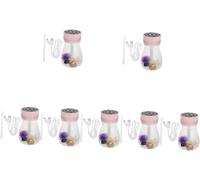 VUIKLCty 7pcs Colorful Humidifier Diffuser Mini Humidifier Tabletop Humidifier Micro Landscape Humidifier Desktop Humidifier Abs Plastic Pink Makeup Office Moisturizing