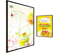 VUIKLCty A4 LED Light Box, Ultra-Slim Advertising Display Frame, Double-Sided Illuminated Light Box Advertising Display Sign(Rechargeable)