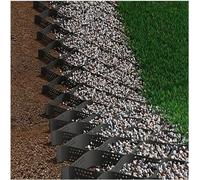 VUIKLCty Black Gravel Soil Ground Grid Stabiliser For Gardens, Foldable Easy-to-cut Geocells For Landscaping Car Parks(8m x 6m (26ft x19.5ft))