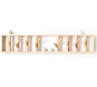 VUIKLCty Coat Hooks Solid Wood Coat Hooks Wall Hanging Bedroom Coat Rack Wall Hanging Coat Hooks Decorative Items(Wood Color C)