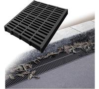 VUIKLCty Concrete Permeable Grating Rectangular Outdoor Channel Drainage Board Suitable For Pavement Landscaping Factory Gardens Underground Drainage Trough(40x60x3cm/15.7x23.6x1.2in)