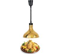 VUIKLCty Countertop-mounted Retractable Infrared Food Heating And Holding Lamp Ceiling-mounted(Gold)