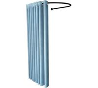 VUIKLCty Display Racks Fitting Rooms Wall Mounted Changing Room Dividers With Blackout Fabric, Bar Parties Beach Pool Shopping Centre Screen Tents(Blue,100x95cm/39.4inx37.4i)