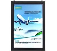 VUIKLCty Double-sided Ultra-thin Light Box LED Signs Outdoor Projecting Billboard Personalized Advertising Box Sign(A-black,40x60cm)