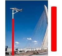 VUIKLCty Durable Protective Covers For Outdoor Posts In Sports Fields And Playgrounds(H-5.9ft Red,Dia 4.5in)