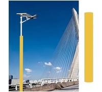 VUIKLCty Durable Protective Covers For Outdoor Posts In Sports Fields And Playgrounds(H-5.9ft Yellow,Dia 5.5in)