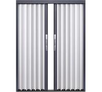 VUIKLCty Folding Door Partitions Folding Closet Doors Kitchen/Bathroom/Room Divider Accordion Door with Lock and Keys Privacy Panels(62x80in(161x203cm))