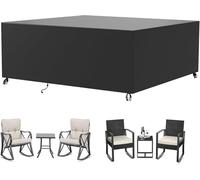 VUIKLCty Garden Furniture Cover Outdoor Garden Furniture Cover Suitable For Rattan Sofas, Chairs And Tables, Made Of 420D Oxford Cloth. Outdoor Furniture Protective Cover(130 * 130 * 90cm)