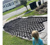 VUIKLCty Geogrid Ground Grid Stabiliser, Flexible Folding Pea Gravel Geogrid For Car Park Driveways, Easy To Fit And Cut(2m x 6m (6.5ft x 19.5ft))
