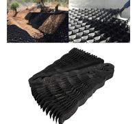 VUIKLCty Heavy Gravel Stabilized Geogrid, Large Honeycomb Permeable Geogrid, And Geogrid Base For Lane Landscape Parking Lot(2m x 6m (6.5ft x 19.5ft))