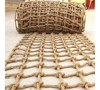 VUIKLCty Hemp Rope Net Climbing Net, Rope Net Heavy Duty Cargo Net Climbing Rope For Physical Training Games(3 * 3m)