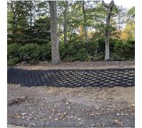 VUIKLCty High Gravel Stable Grid, Honeycomb Flexible Ground Geogrid, Permeable Paver, And Grass Rock Filling(6m x 6m (19.5ft x 19.5ft))