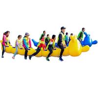 VUIKLCty Inflatable Team Building Equipment - Group Bonding Games For Relationship Activities 2 Pcs(4 seats)